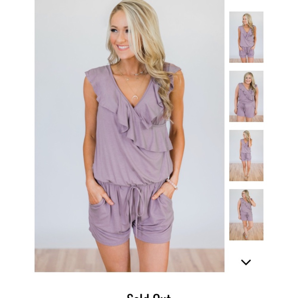 Dusty purple romper